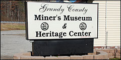 Miners Museum Sign